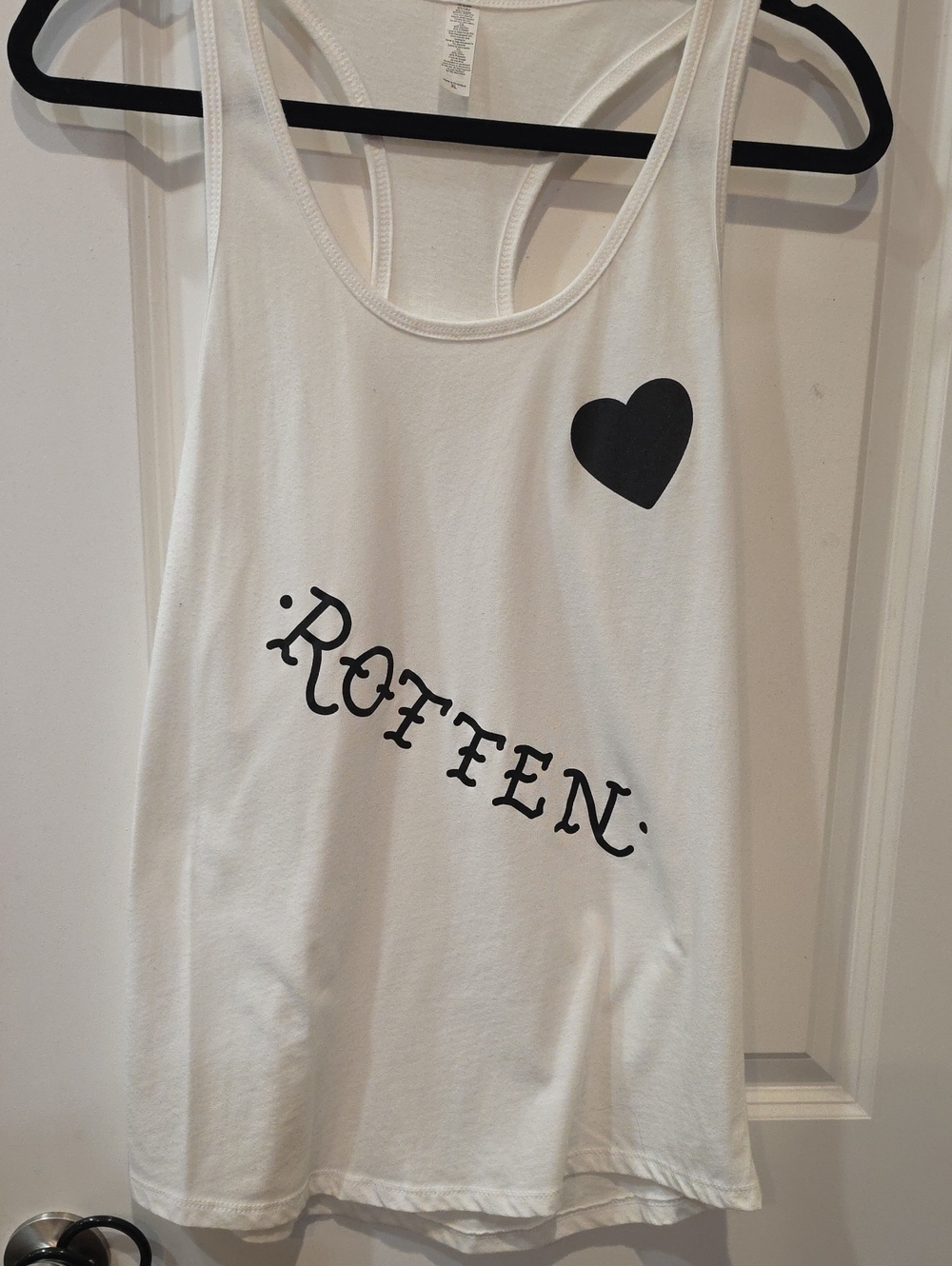 Aesop ROTTEN Heart Racerback Tank Top - White - Picture 4 of 6